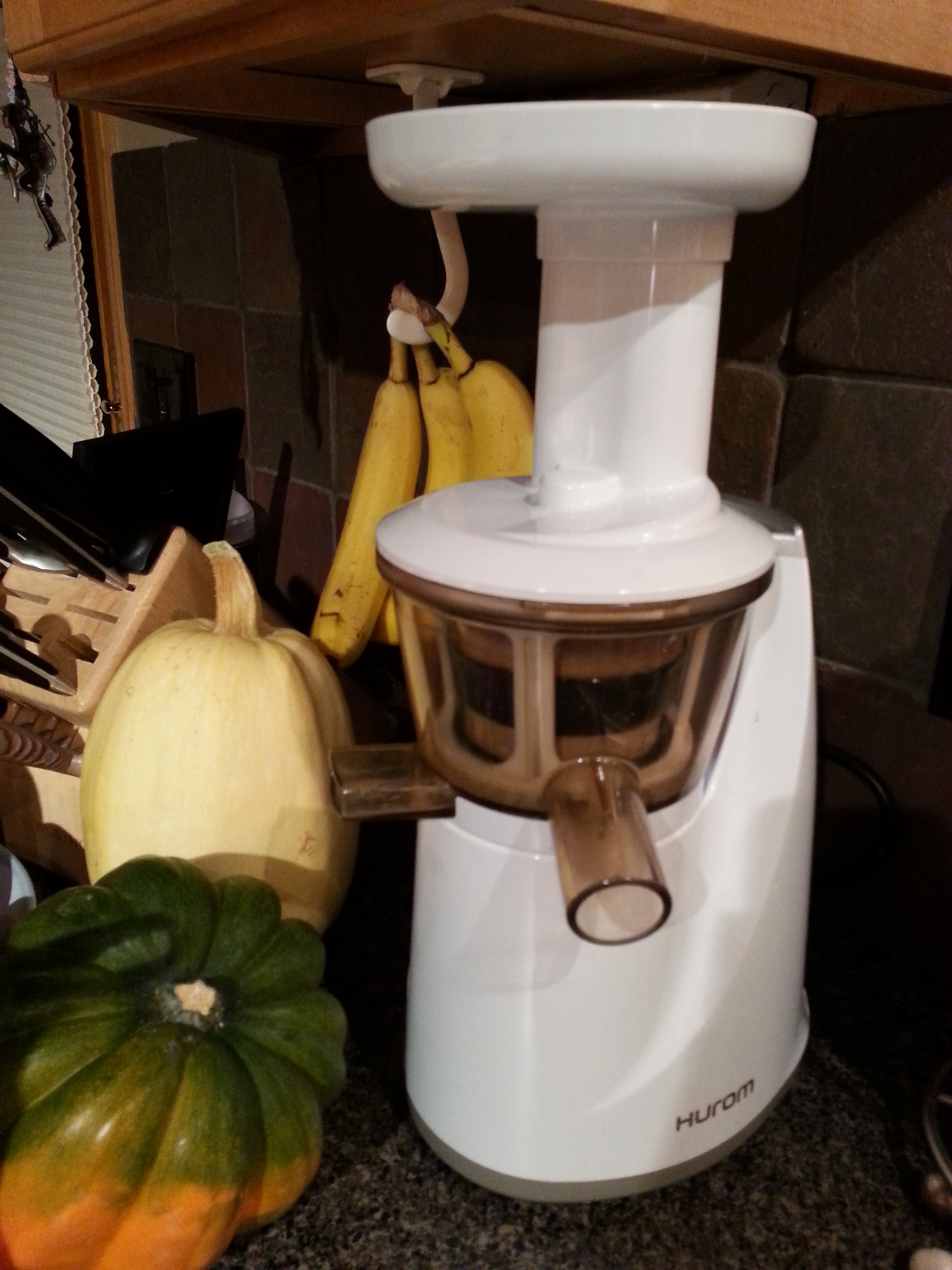 my absolute favorite kitchen product is our hurom slow juicer